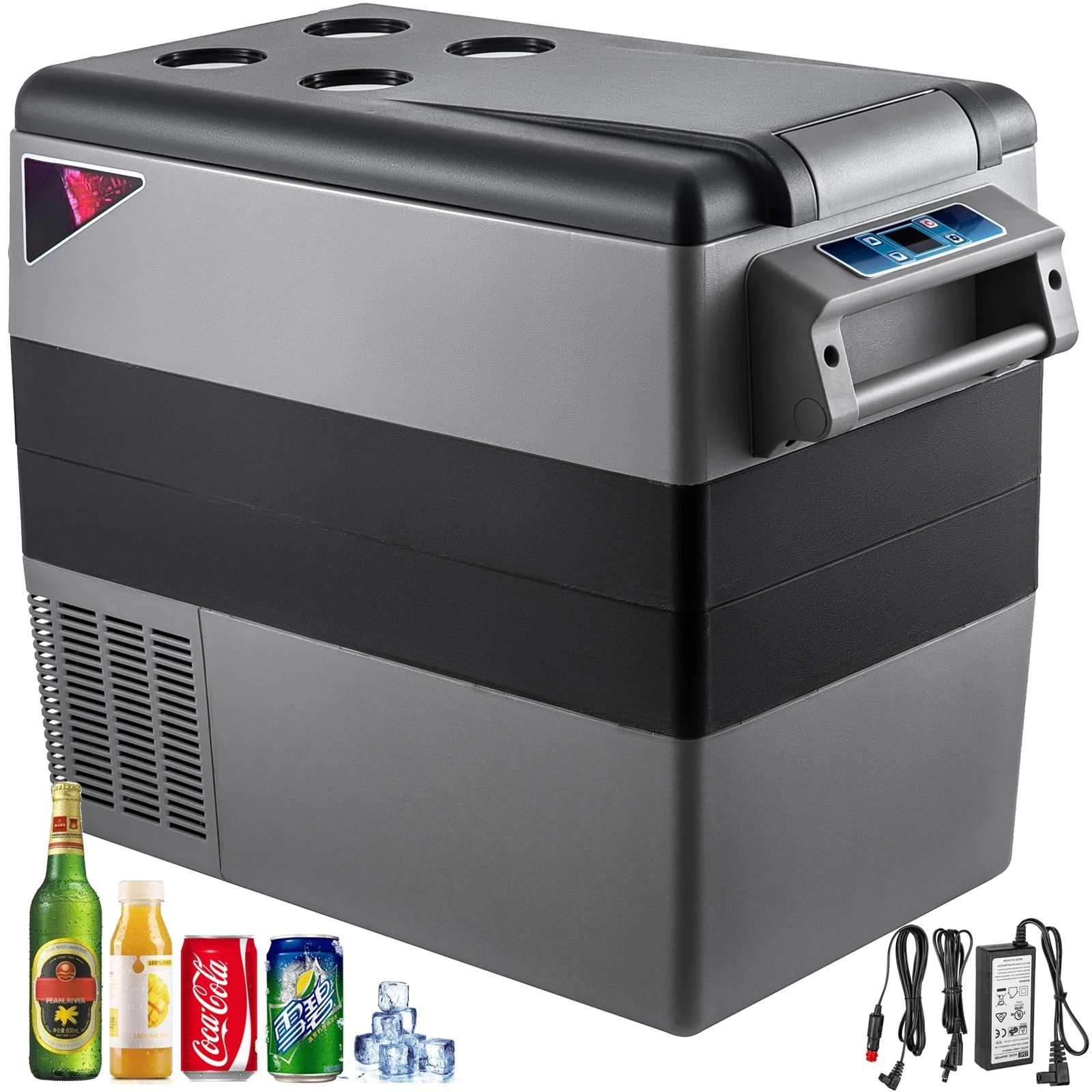 Succebuy 20/22/35/45/55L Auto Koelkast Mini Koelkast Vriezer Draagbare Compressor Koeler 12/24V DC 110-240V Ijsbox voor Camping - afbeelding 2