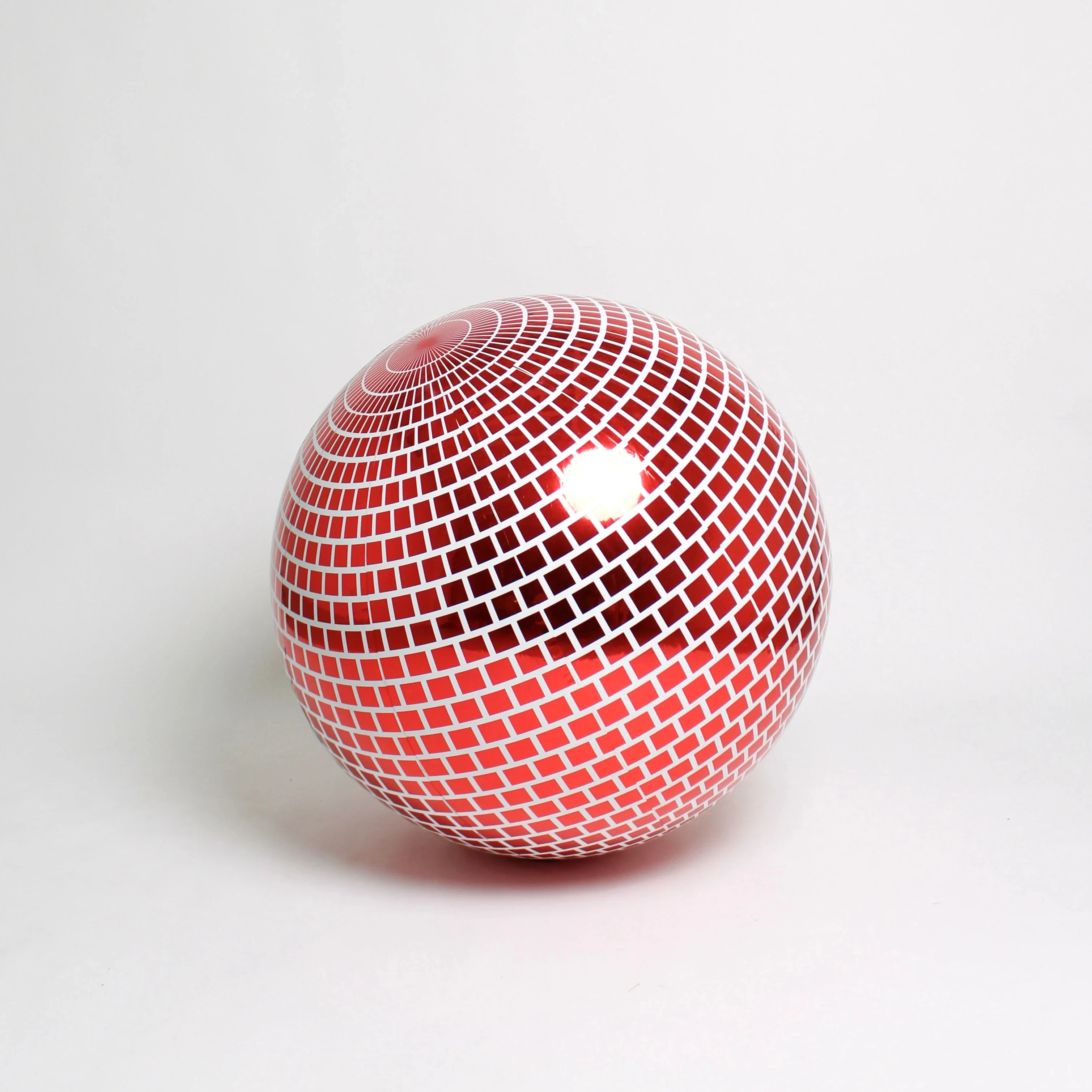 Boule de miroir gonflable rouge vert rose, grandes boules brillantes réutilisables, grand ballon Disco suspendu en PVC pour fête, décoration d'anniversaire