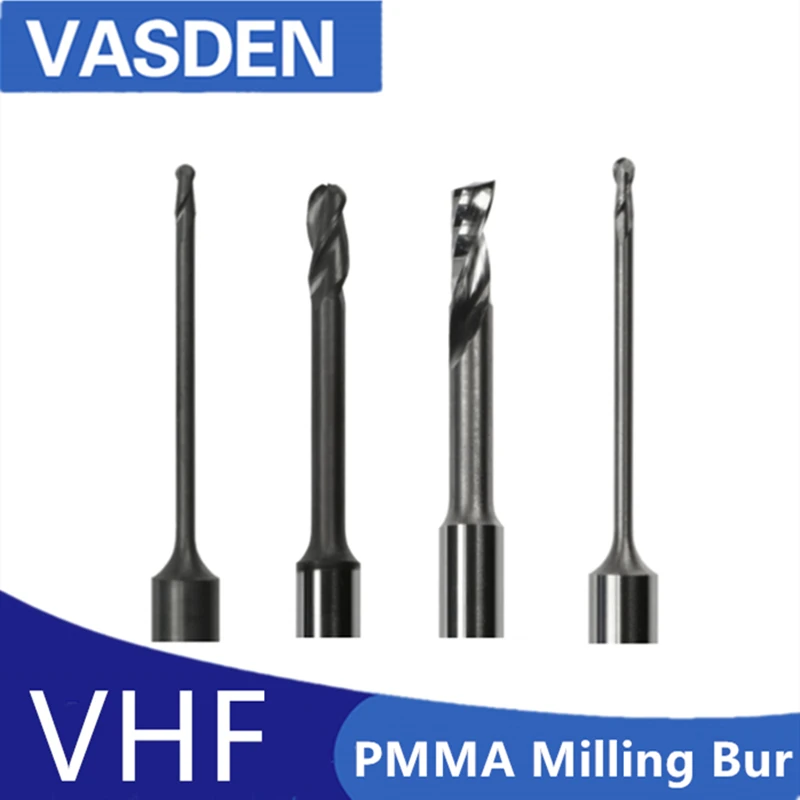 VHF K5 PMMA фрезеровочные боры P250-F1-40 Dental Lab MaterialCADCAM фрезерные боры инструмент для сверления NC