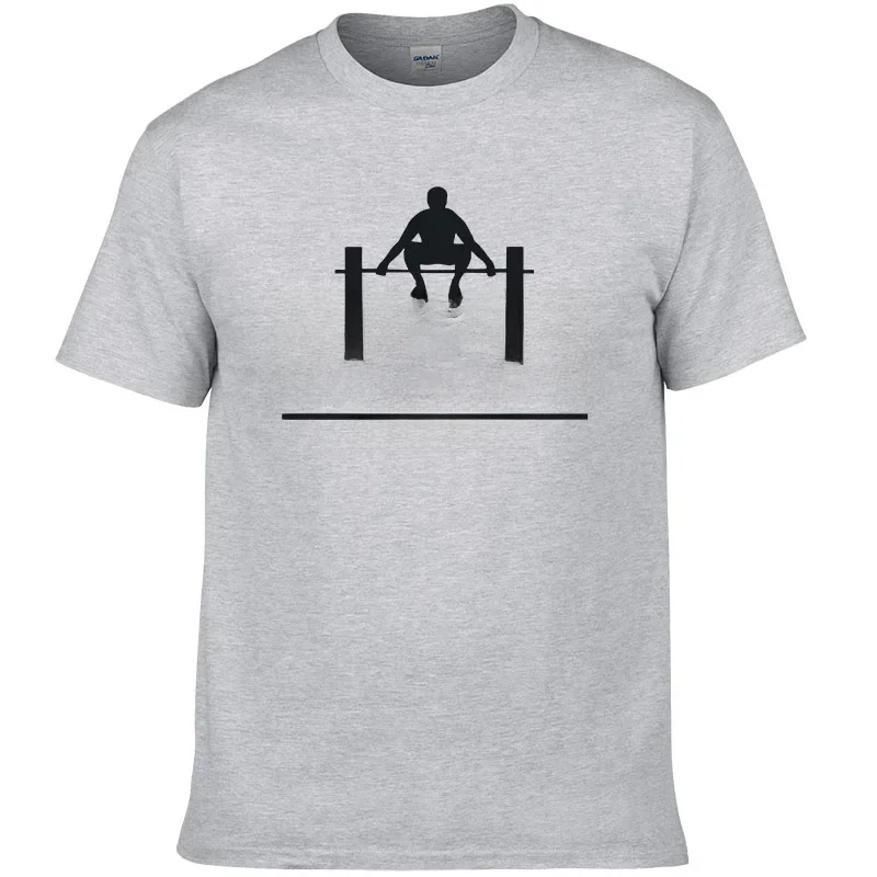 2024 marka Crossfit Fitness t-shirty męskie krótkie rękawy bawełniane koszulki z okrągłym kołnierzem mężczyźni kulturystyka Casual t-shirty # 193 — zdjęcie 2