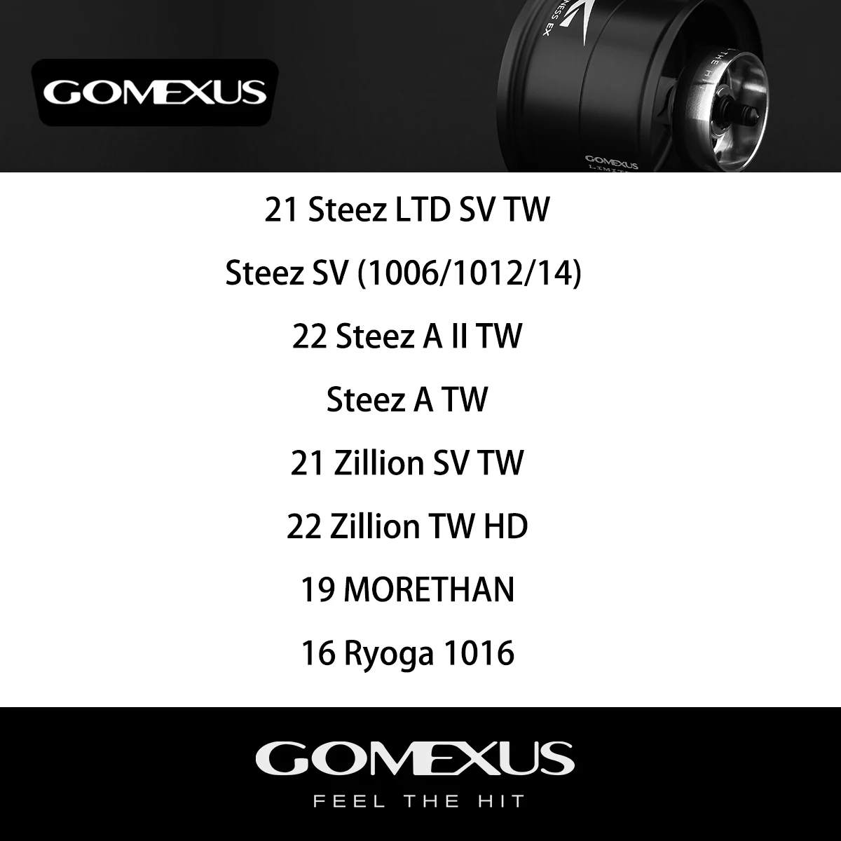 Gomexus Shallow Spool For Daiwa Steez Zillion Baitcasting Fishing Reel Spool Line Aluminum Alloy Rolling Cup Spare Tackle