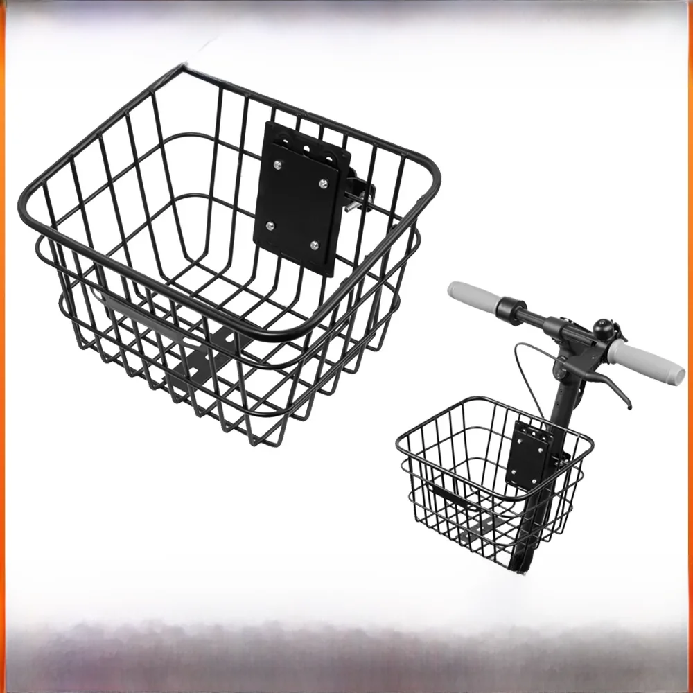 Panier à poignée avant en acier inoxydable modifié pour Xiaomi M365 Pro Mi3 Max G30, organisateur de Scooter électrique, support de rangement suspendu