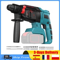 21V Brushless Cordless 3-in-1 Hammer Drill & Chisel, Heavy-Duty Rotary Impact for Concrete Demolition