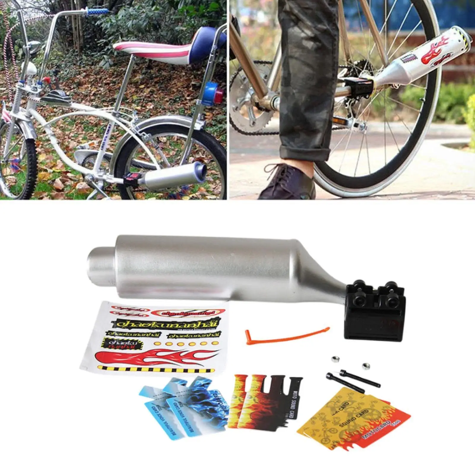 

Звуковая система выхлопной системы велосипеда, модификация трубы с турбоспицей, велосипедная турбо-выхлопная труба, профессиональная, прочная, высокая производительность