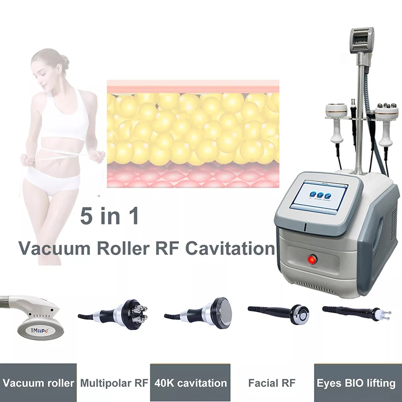 

Portable 5 IN 1 Vela Body Shape Weight loss Vacuum Cavitation Slimming Roller Shaping Massage Fat Removal Face lift Machine