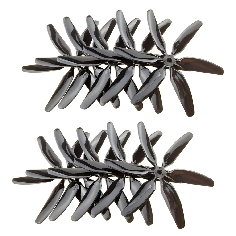 10 pièces 504060 5x4x6 6 pales couleur unique CW CCW 5 pouces hélices lame pour FPV quadrirotor course RC Drones cadre Kit (5 paires)