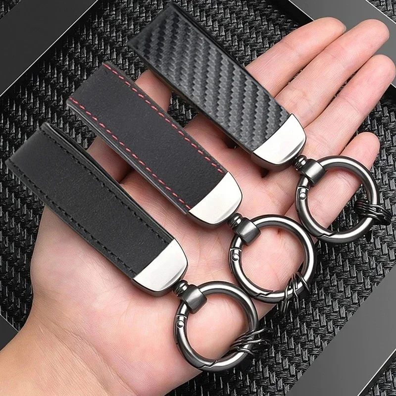 Porte-clés de luxe sans marque, à la mode, pour Mercedes Audi VW BMW Seat Toyota, plus en métal et cuir, accessoires pour clés, cadeaux de voiture