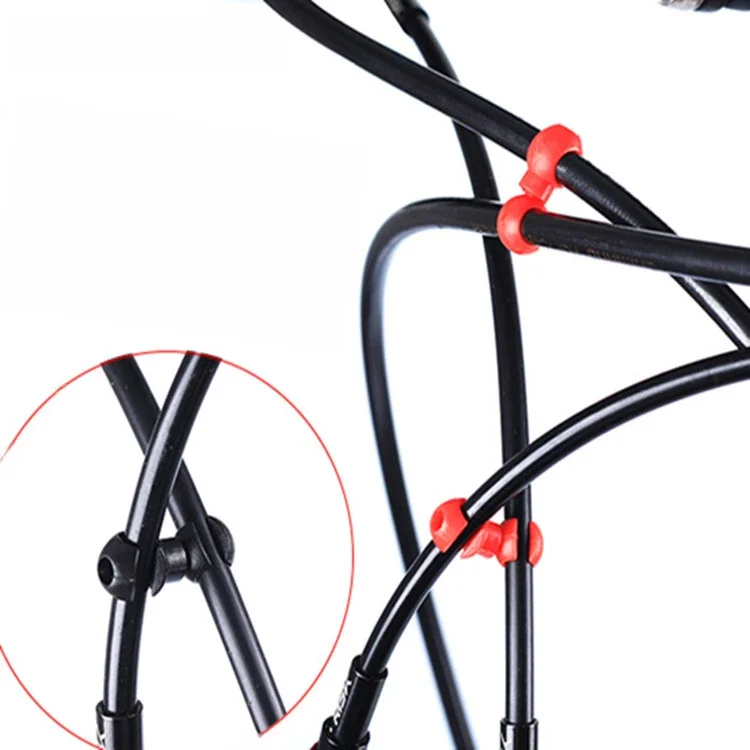 AliExpress 10pcs RISK Bike Shift Brake Cable Rotating Hose Housing Hooks S Buckles Clip Wire S-hook Housing Tidy Holder Guide Organizer