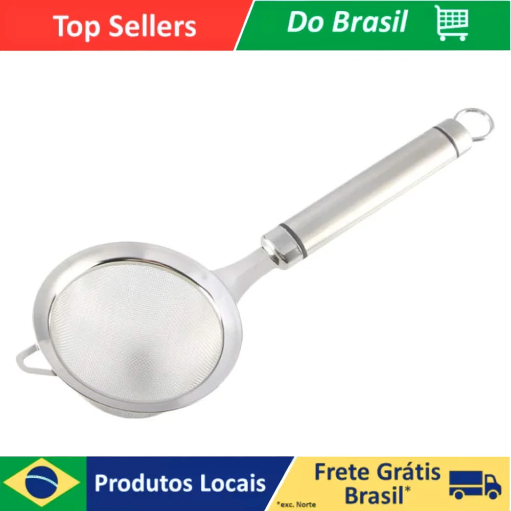 Peneira de Aço Inoxidável Acessório e Utensílio de Cozinha