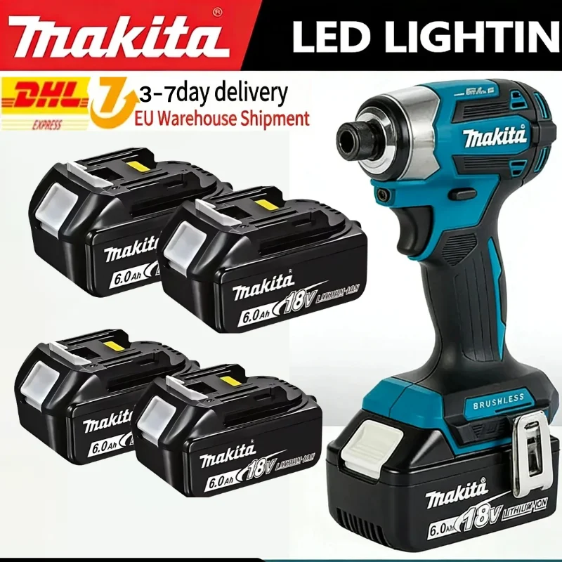 Oryginalna bateria Makita 6Ah do akumulatorów Makita 18V BL1860B BL1840 BL1830B BL1850B BL1850 BL1860 BL1815, zamiennik baterii litowej.