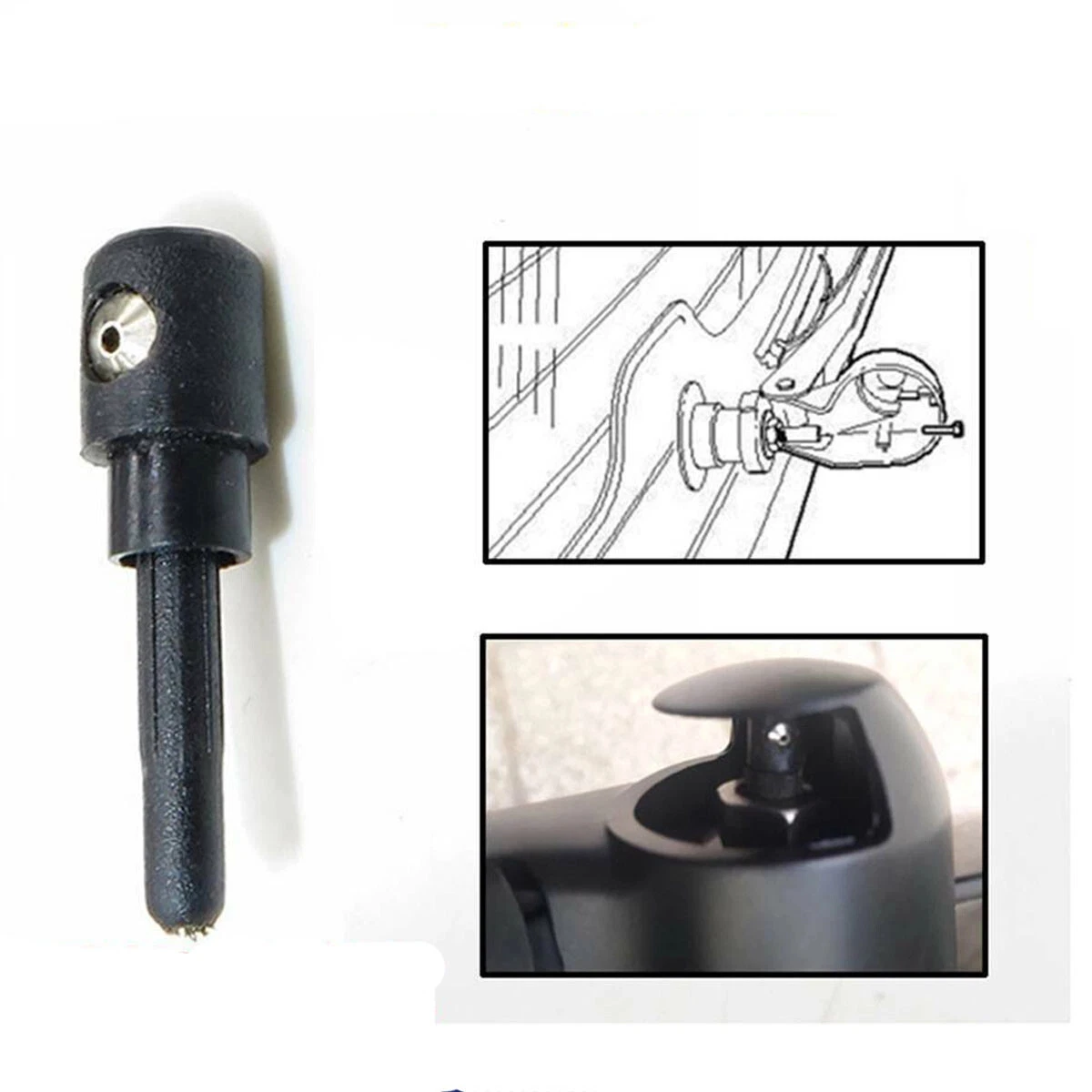 1pcs Rear Windscreen Wiper Washer Nozzle Jet For VW Caddy Golf Passat Polo Sharan