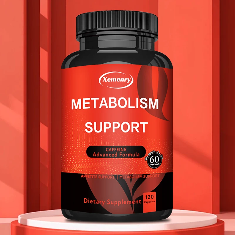 Metabolism Support Capsules - Promotes Abdominal Fat Metabolism, Appetite Suppression, Weight Management - 120 Capsules