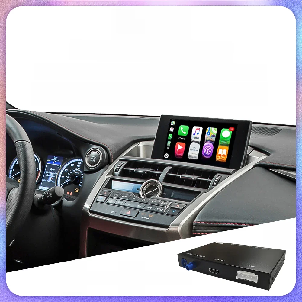 Draadloze CarPlay Android Auto voor Lexus NX RX IS ES GS RC CT LS LX LC UX GX 2014-2019 met Mirror Link Airplay Siri Voice - afbeelding 2