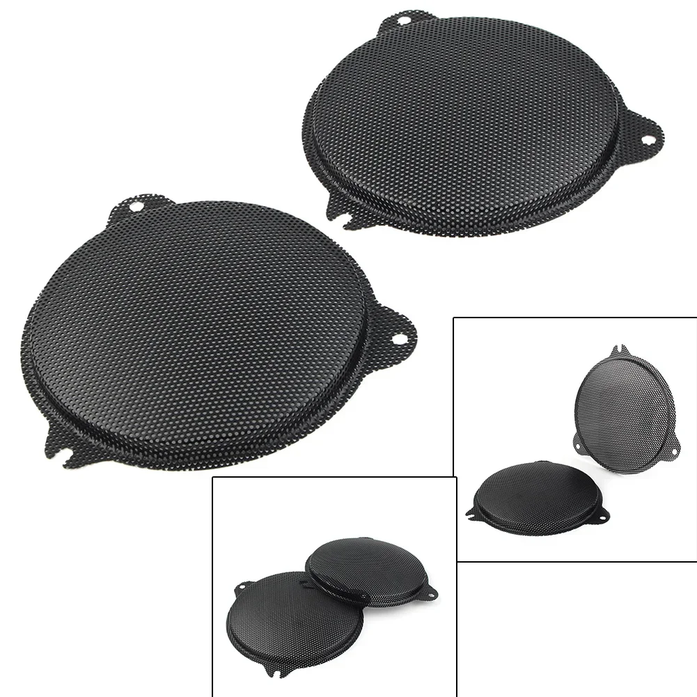 2 szt. Przedni głośnik motocykla siatkowe grille dla Harley Davidson Electra Glide 2014-2018 FLHT/X/CU/K owiewki głośnikowe z tkaniny — zdjęcie 2