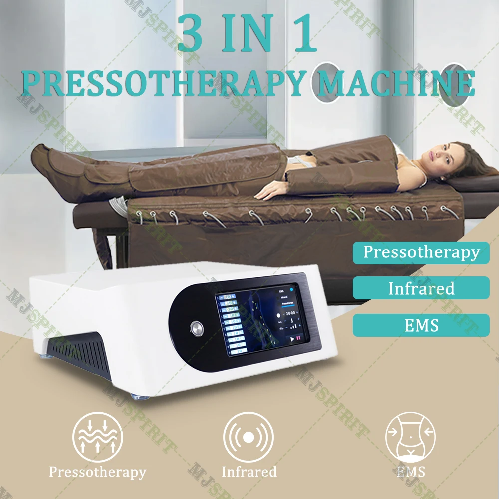 Pressotherapy compression boots air massage 3 In 1 pressotherapy lymphatic drainage machine pressotherapy