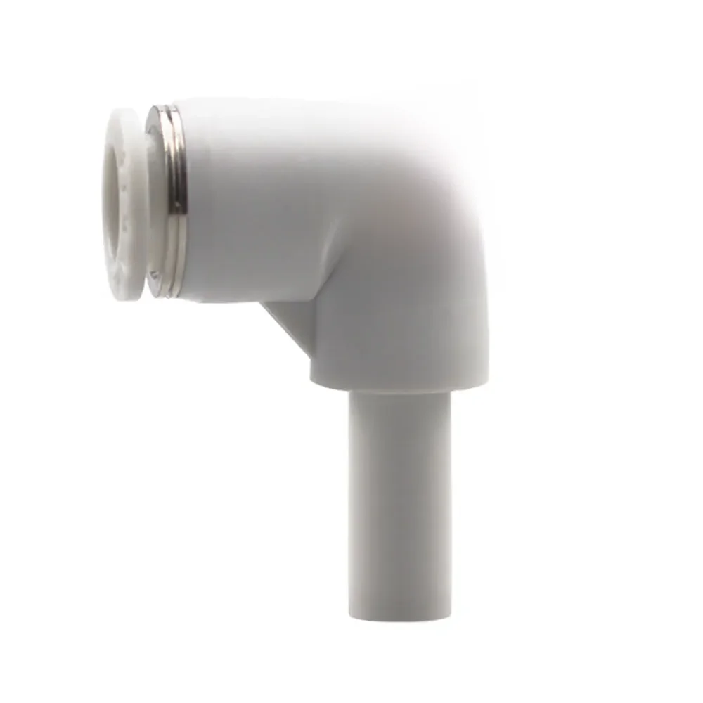 Connecteur de Tube à pousser, 4 6 8 10 12mm, douille coudée à 90 degrés, coupleur de raccord de tuyau d'air pneumatique en plastique