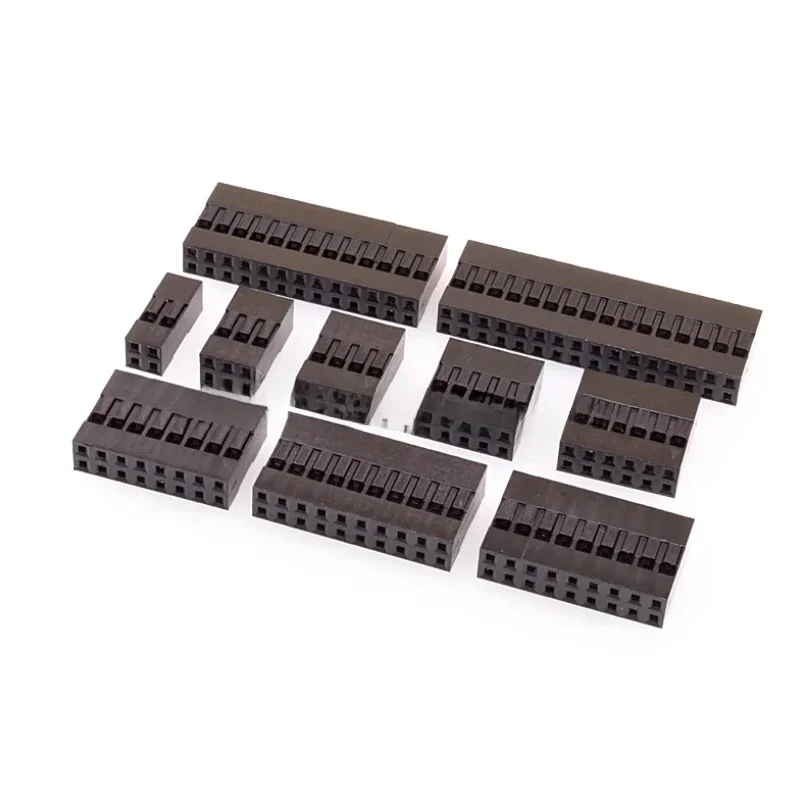 50 szt. Gorącej sprzedaży plastikowa powłoka Dupont 2.54mm dwurzędowy złącze Dupont 2P/3P/4P/5P/6P/7P/8P/9P/10P 2*4pin/2 * 5pin obudowa — zdjęcie 2