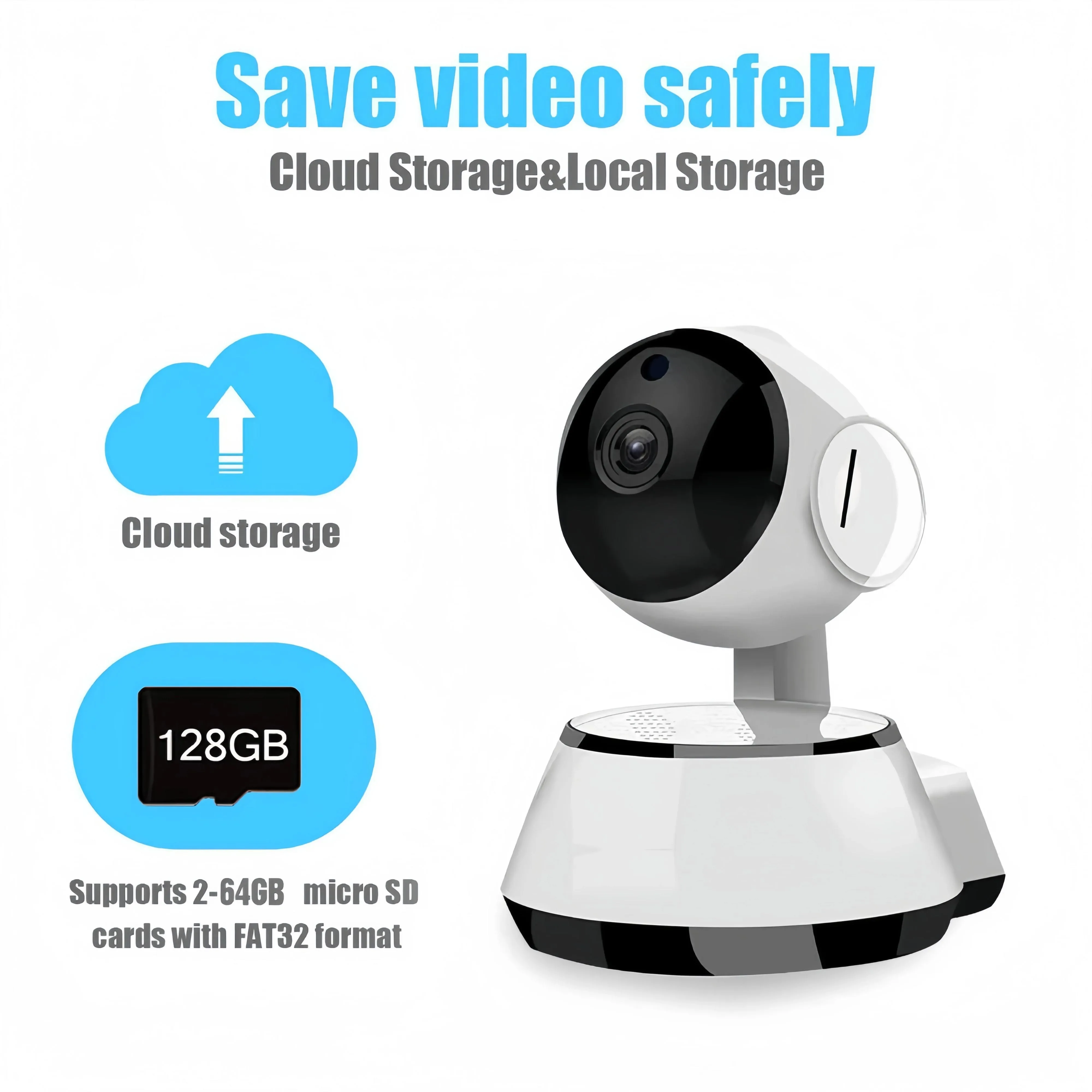 كاميرا مراقبة واي فاي 8 ميجابكسل اتجاهين الصوت اللون للرؤية الليلية مراقبة الطفل AI كاميرا تتبع الإنسان رؤية CCTV كاميرا فيديو داخلية