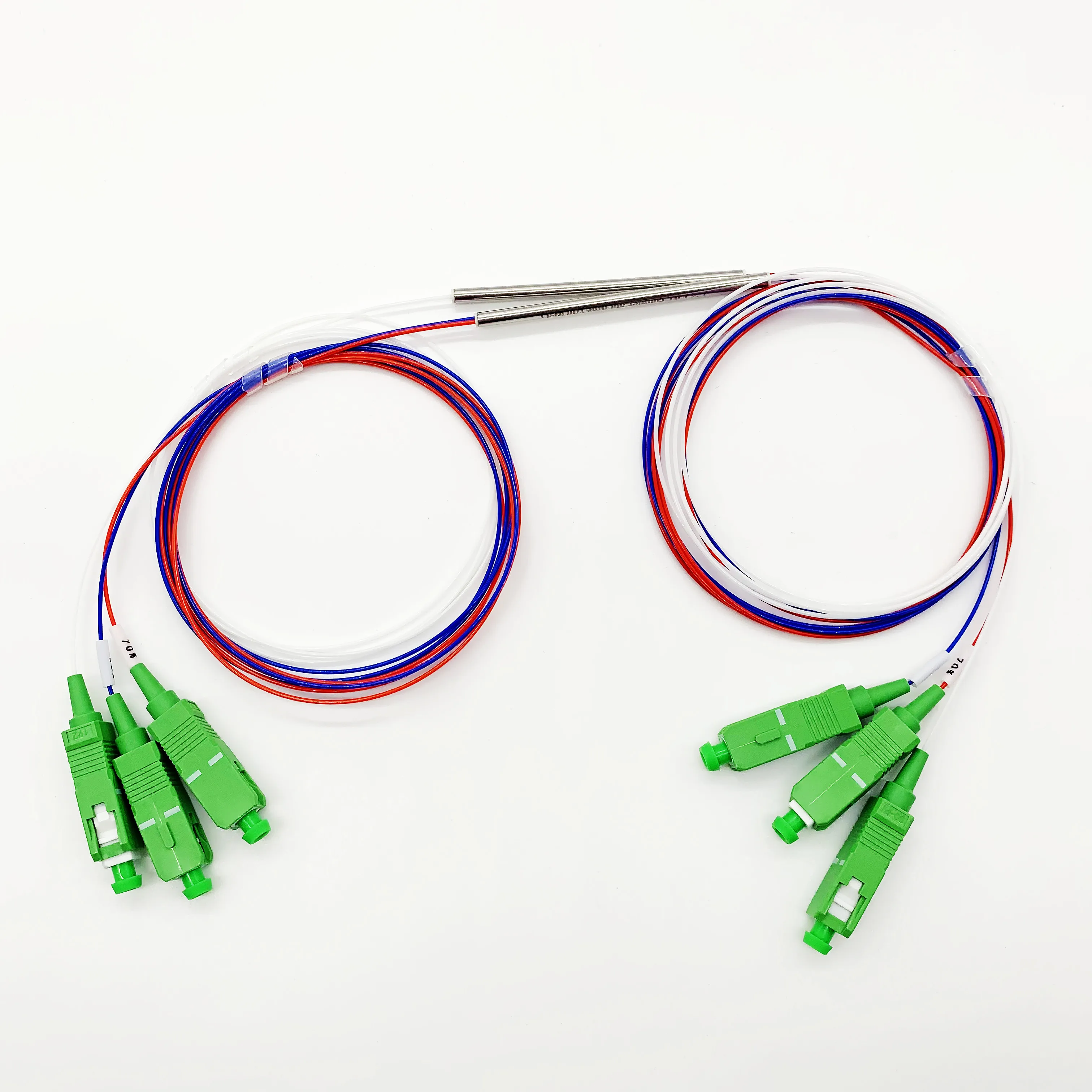 Imagem -03 - Divisor de Fibra Óptica com Conector Pcs 1x2 1x2 10 90 20 80 30 70 35 65 25 75 15 85 95 sc Apc sc Apc