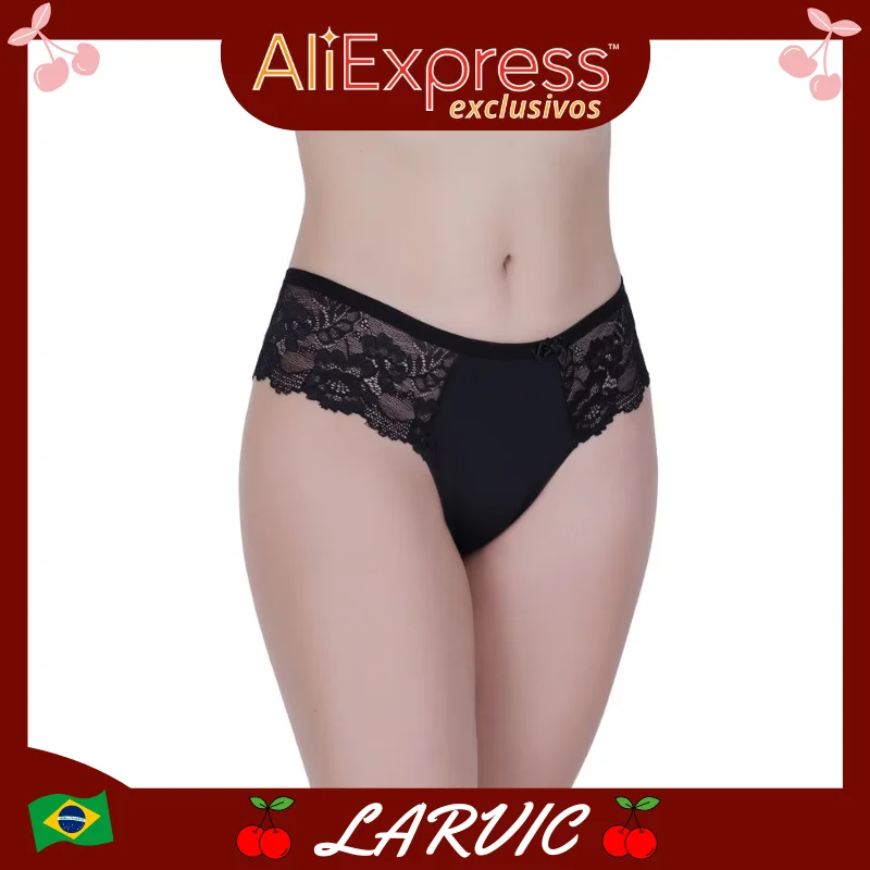 Calcinha Kit Renda Tanga Sensual e Sexy 3, 5 ou 10 Peças Conforto Lingerie Feminina Estilo Elegante Cuecas De Renda Calcinha