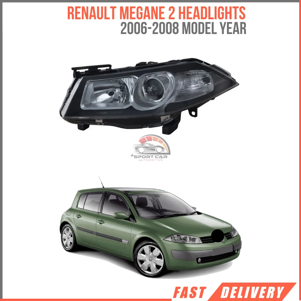 For Renault Megane MK2 II 2006 - 2008 headlight right left Black Edition high quality reasonable price OEM 260103495R 260108519R