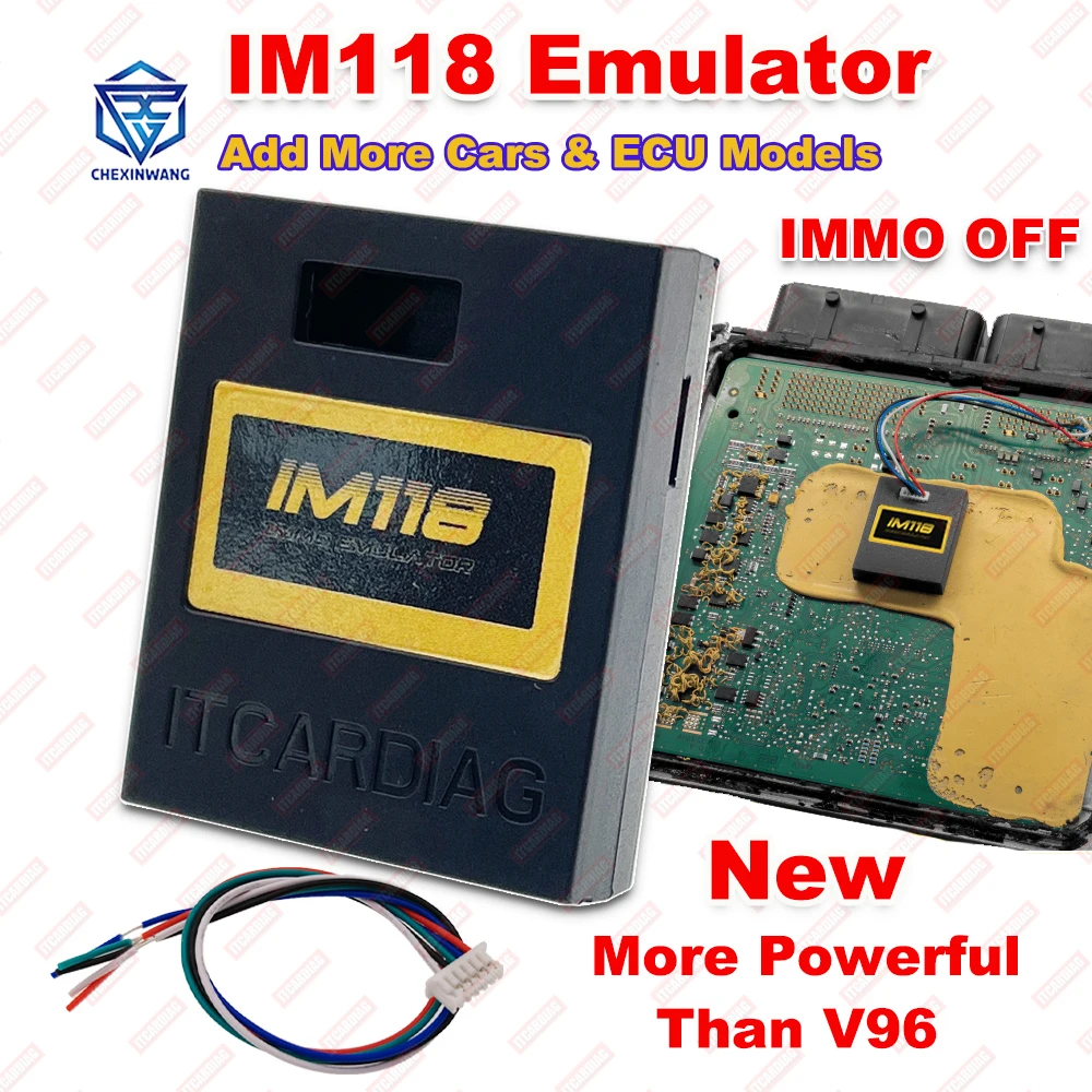 ITCARDIAG IM118 IMMO Off Emulator (K-LINE/CANBUS CAR) for PSA for BMW for Mercedes SQU OF68 OF80 V96 OF96 Car Diagnostic Tool