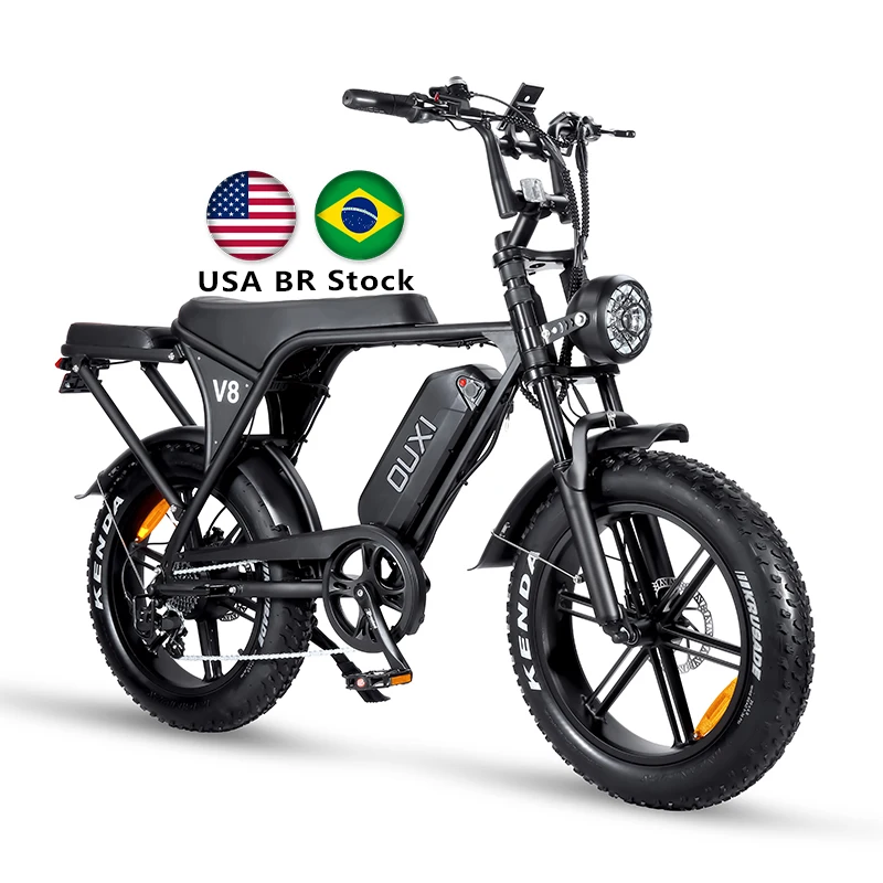 PROMO BUY 2 GET 2 FREE BRAND NEW Warehouse V8 1000w Electric Bike Bicicleta Eletrica Electric Scoot Hybrid Motorized Bicycle Ebike Ebike BR Stock