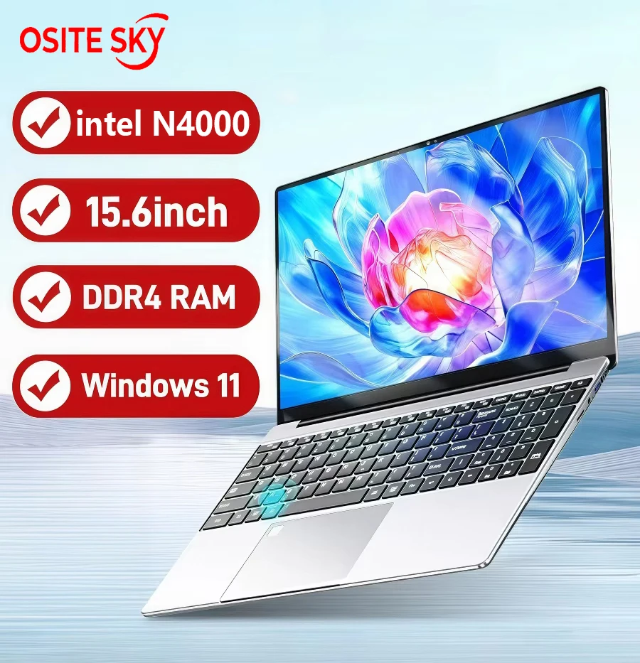 كمبيوتر محمول Windows 11 Gamer أجهزة الكمبيوتر المحمولة Intel 15.6 بوصة Intel Celeron N4000 16GB RAM 1 تيرا بايت 2 تيرا بايت SSD كمبيوتر مكتبي للدراسة