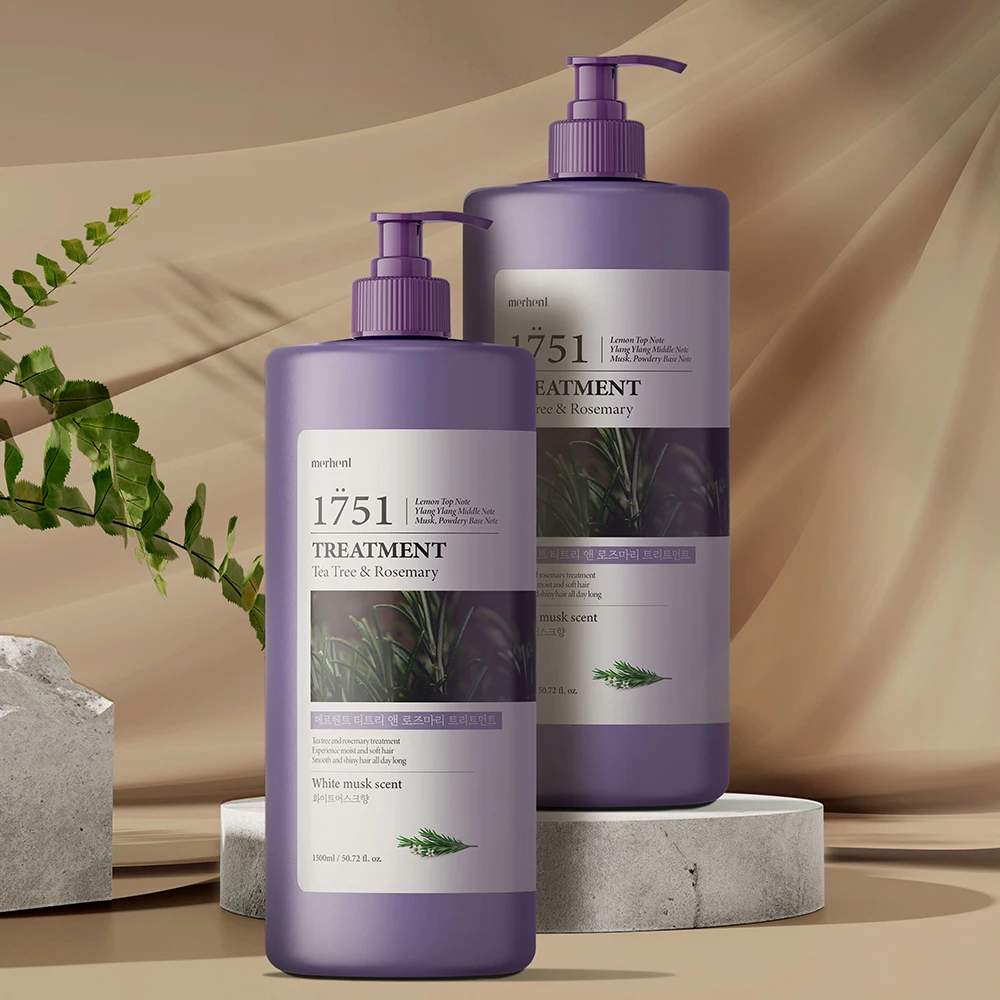 ميرشينت شجرة الشاي روزماري معالجة ذات سعة كبيرة 1500 مل × 1، نوعان من العطر، بلسم الشطف، عبوة شعر، غنية بالبروتين #5