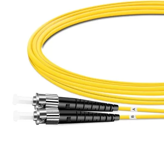 Duplex OS2 Single Mode ST UPC to ST UPC PVC 3.0mm Fiber Optic Cable