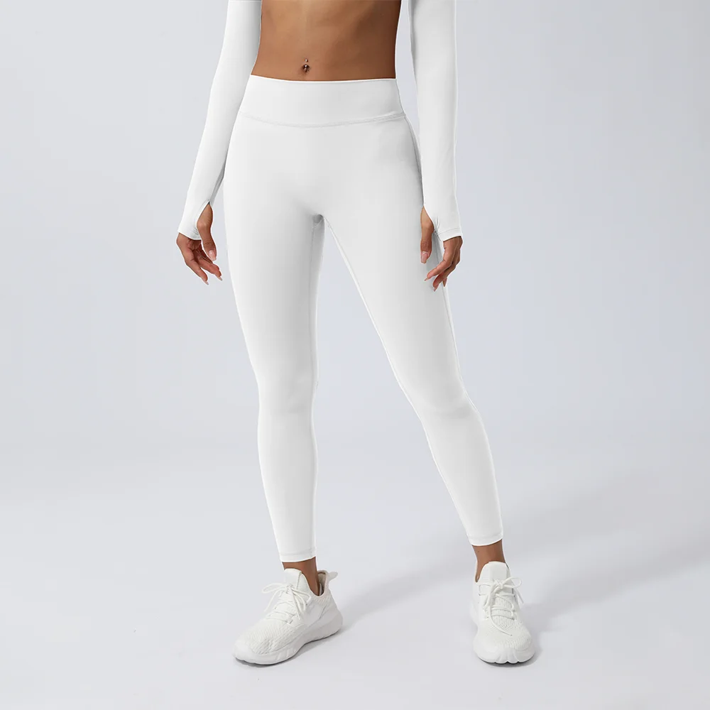 Women Fitness V Back Yoga Pants Training Gym No Front Seam Outdoor Workout Tights Elastic Breathable Sport Leggings