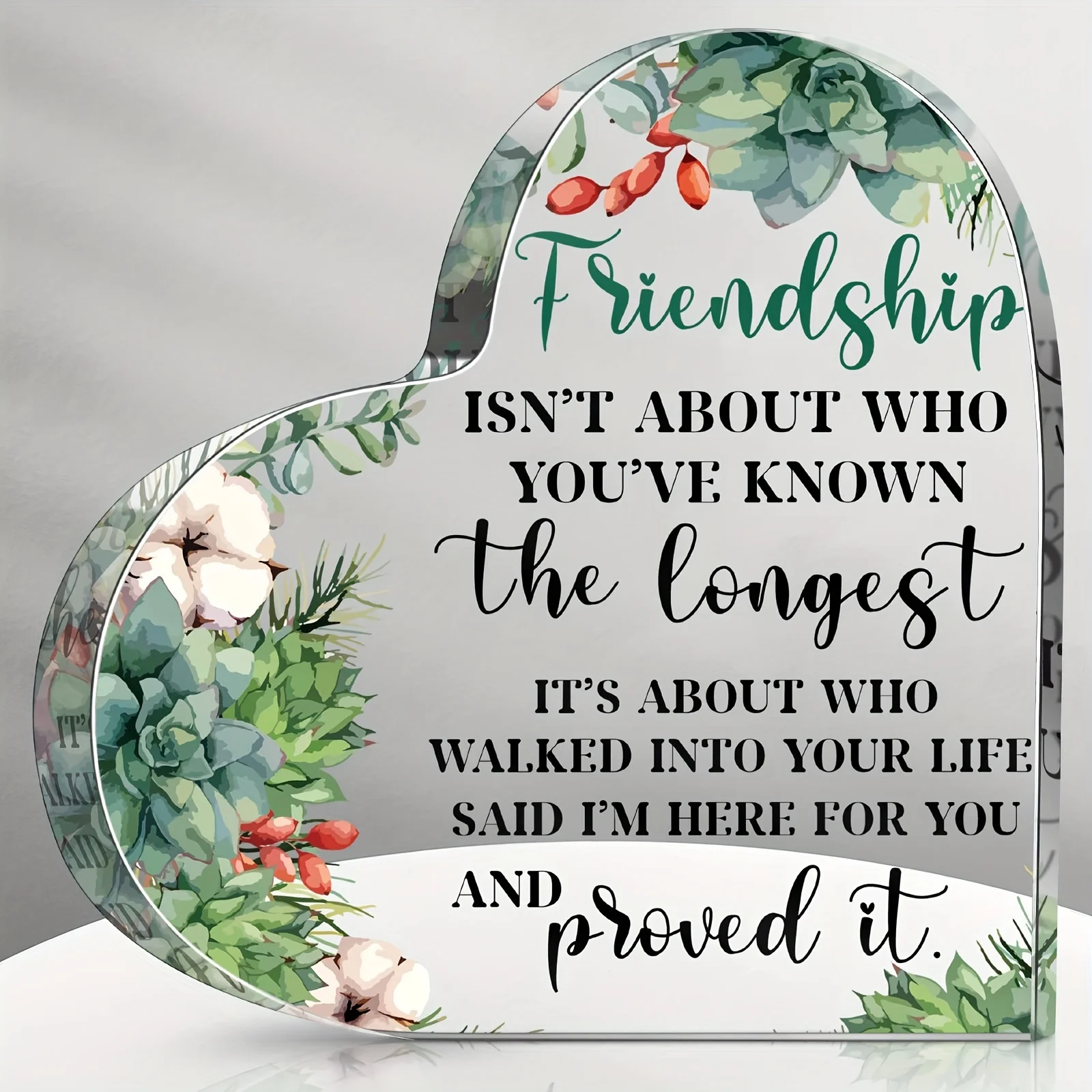 1pc Acrylic Friendship Gifts for Female Friends Cheer Up Gifts for Girlfriends Farewell Gifts Birthday Gifts for Friends