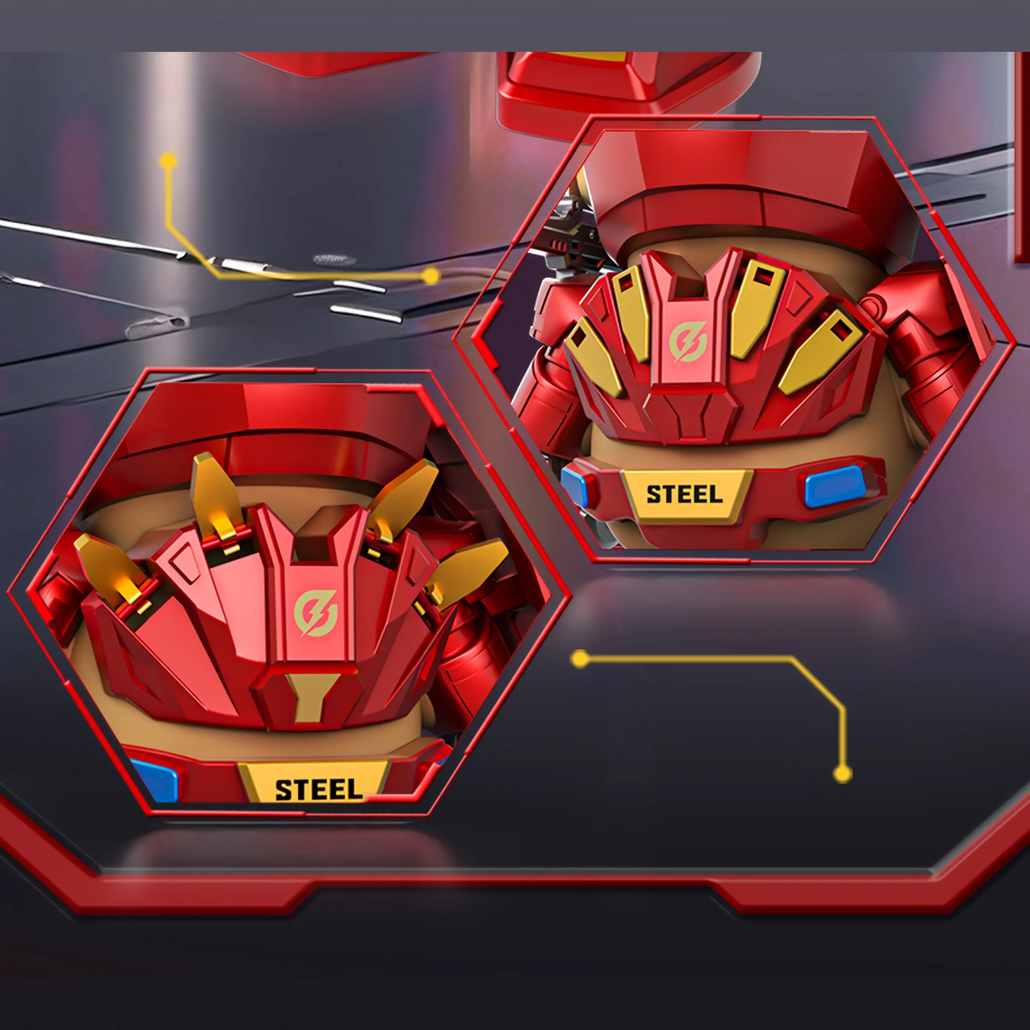 1 Piece Capibara Red Mecha Warrior Figure, Anime Model, Anime Collection, Car Decoration, Desktop Decoration, Living Room and Bedroom Decoration, Desktop Decoration, Computer Case Decoration, DIY Enthusiasts, Mecha Enthusiasts, Holiday Decoration, Ideal Birthday Gift