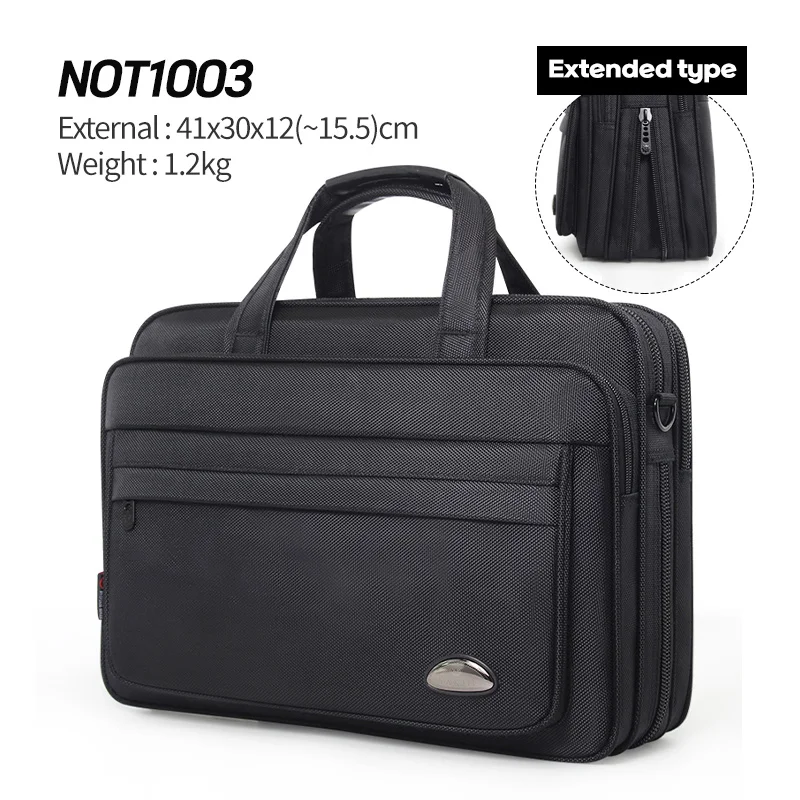 

ALIKAN NOT1003 41x30x12(~15.5)cm Men‘s briefcase Laptop Bag Business Portable Polyester Computer Handbags Laptop Shoulder bag