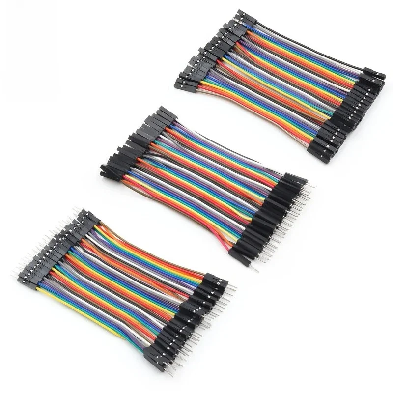 WAVGAT Dupont linii 120 sztuk 10cm z męskiego na męskie + kobiecy męski z męskiego na męskie i żeński do żeńskiego kabel mostkujący Dupont kabel do arduino zestaw do samodzielnego montażu — zdjęcie 2