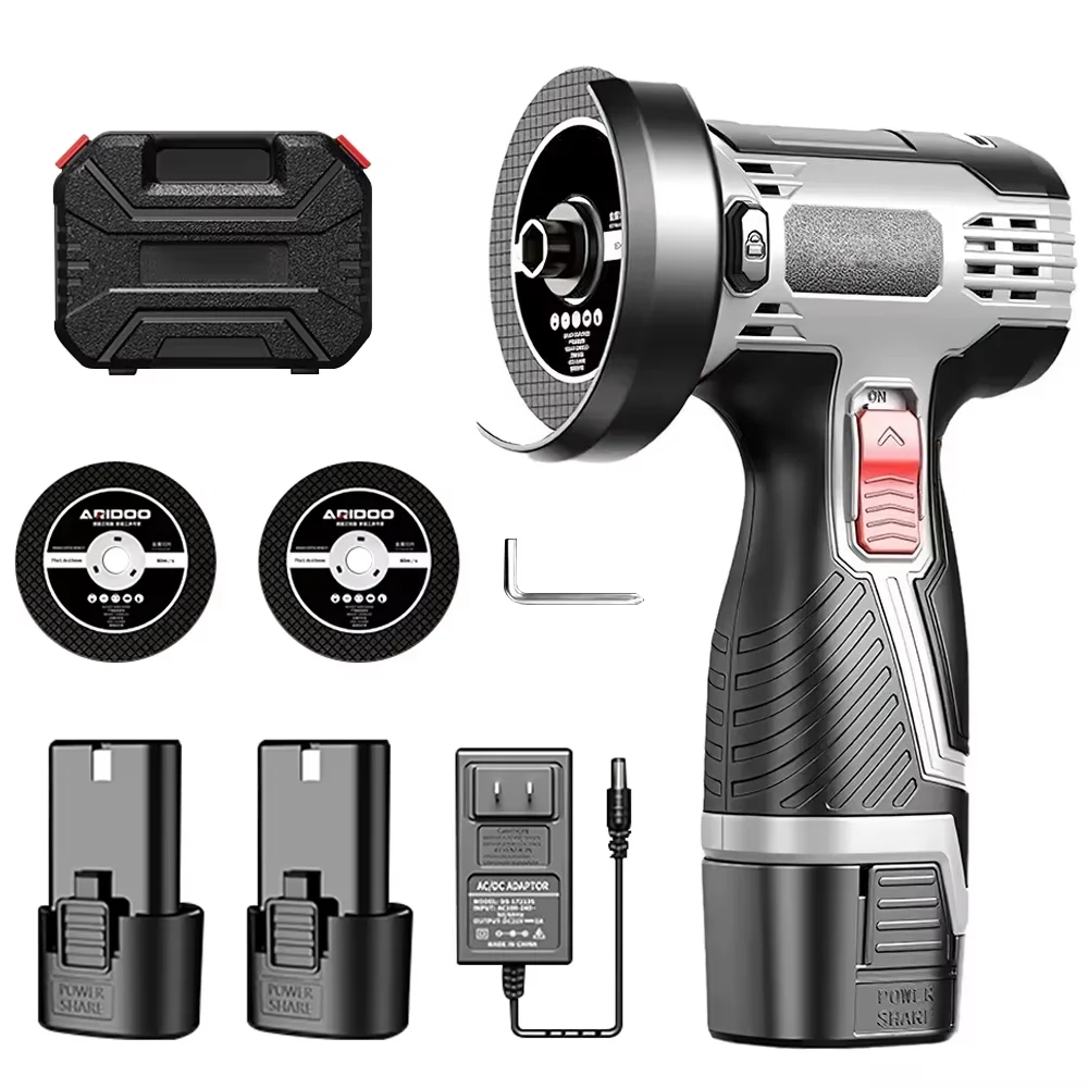 Mini-meuleuse d'angle 16,8 V portable, batterie lithium grande capacité, machine de polissage, de meulage et de découpe, outils électriques domestiques