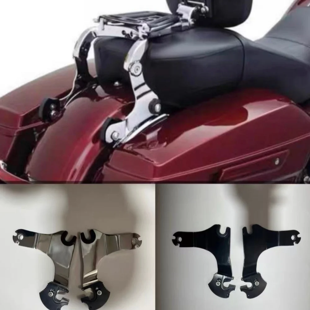 Motorcyc Quick Release Mount For Multi-Purpose Driver Passenger Backrest For Harley Touring Road King Street Road Glide 09-23