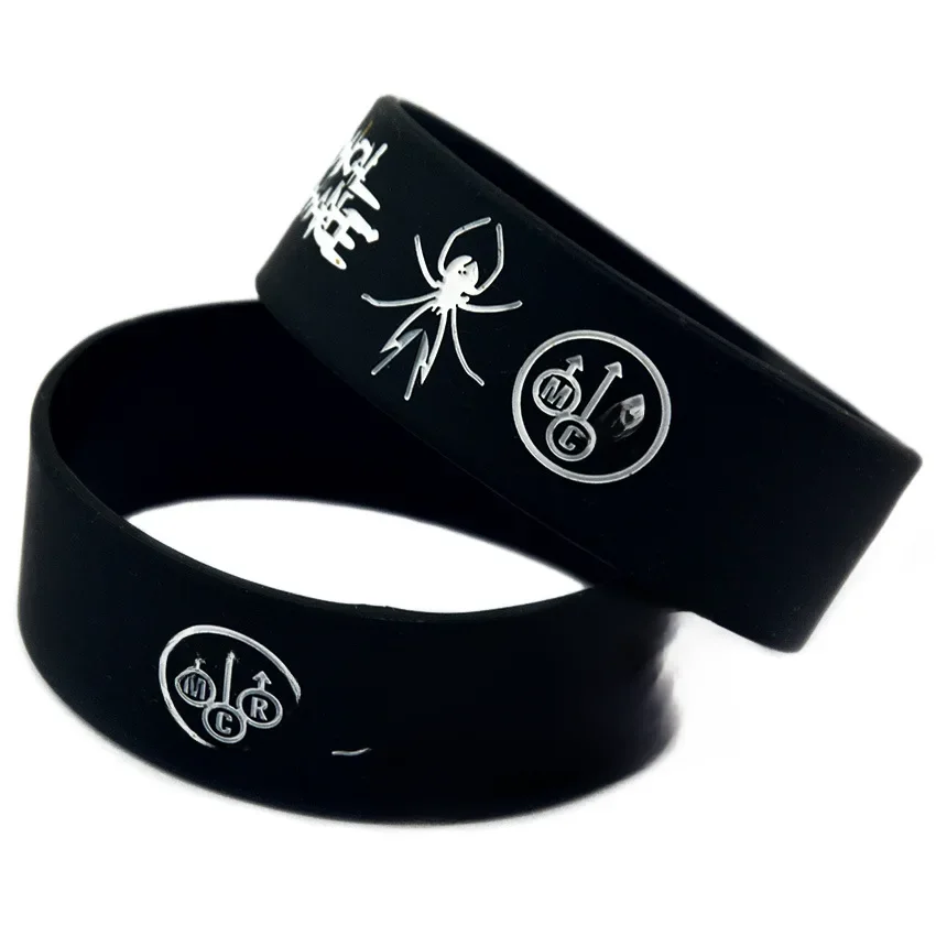 Bracelet en Silicone souple à la mode, My Chemical Romance, pour hommes et femmes, cadeaux, vente en gros, offre spéciale