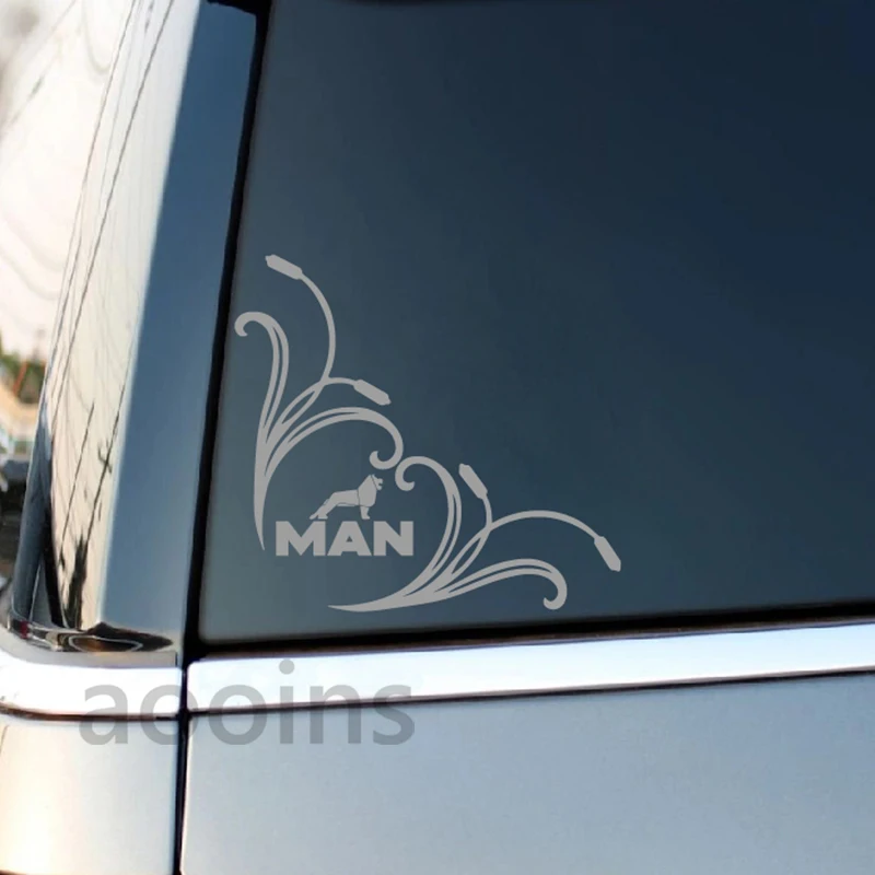 For MAN Truck Window Sticker Decal Lion Silhouette Waterproof Vinyl Art Decals Decor