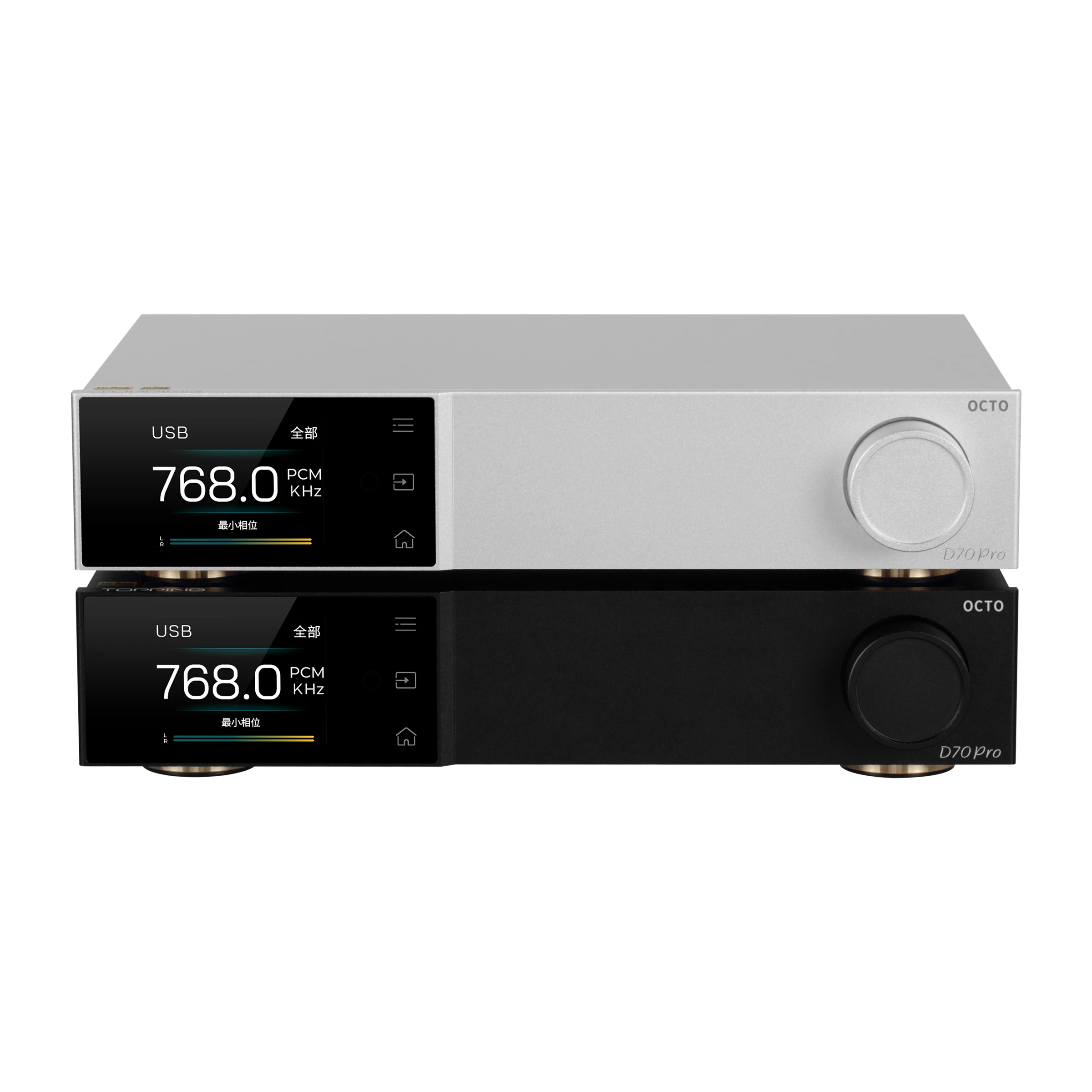 Topping D70 Pro OCTO  8X CS43198 Bluetooth 5.1 Decorder HiFi DAC with RCA XLR Output Remote Control Hi-res Audio Decoder