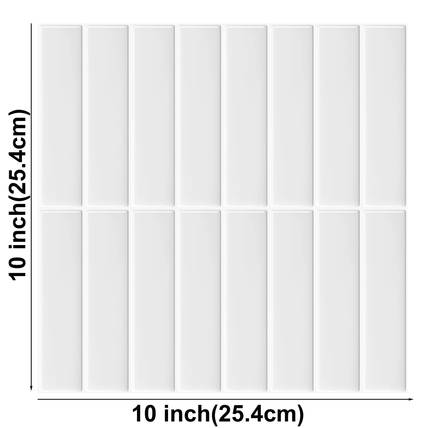 10 vellen Peel and Stick Tiles 3D waterdichte wandtegels voor woonkamer RV PVC wandpanelen interieur wanddecoratie