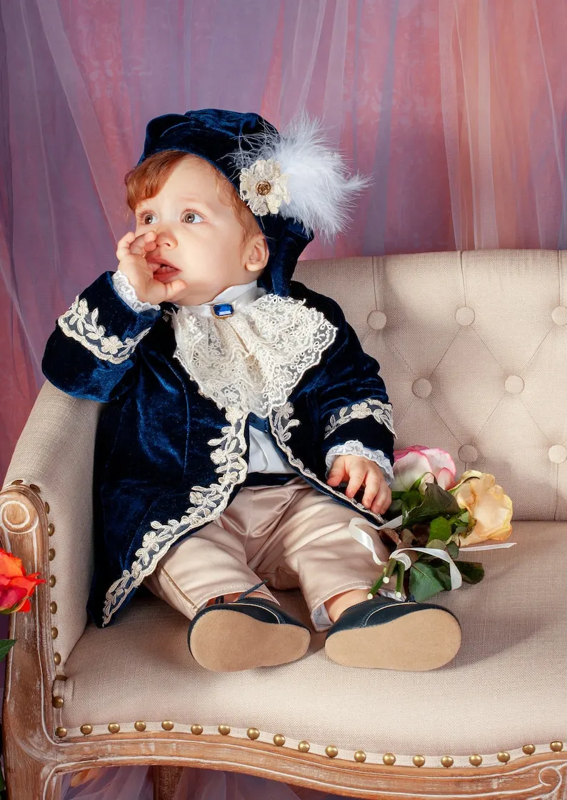 Kids Prince Charming Costume for ChildrenPrince Charming suit Christening majestic  Baby Boy Royal Prince Suit  Toddler king