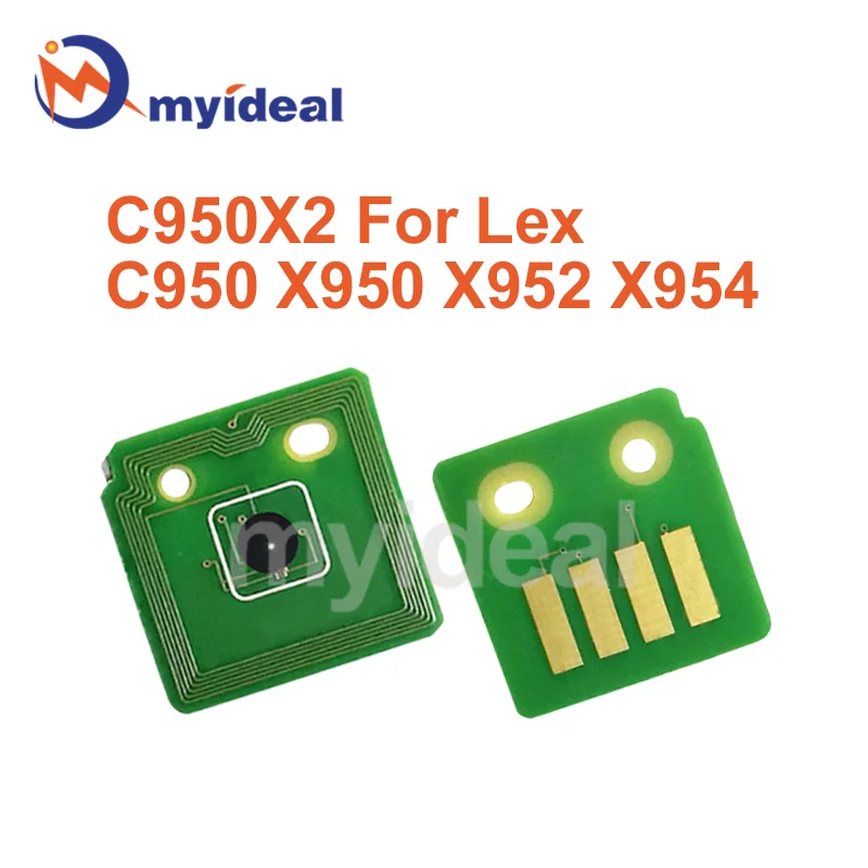 Chip Toner Untuk Kartrid Toner Lexmark C950 X950 X952 X954 C950X2KG C950X2CG C950X2MG C950X2YG,X950X2KG X950X2CG X950X2MG
