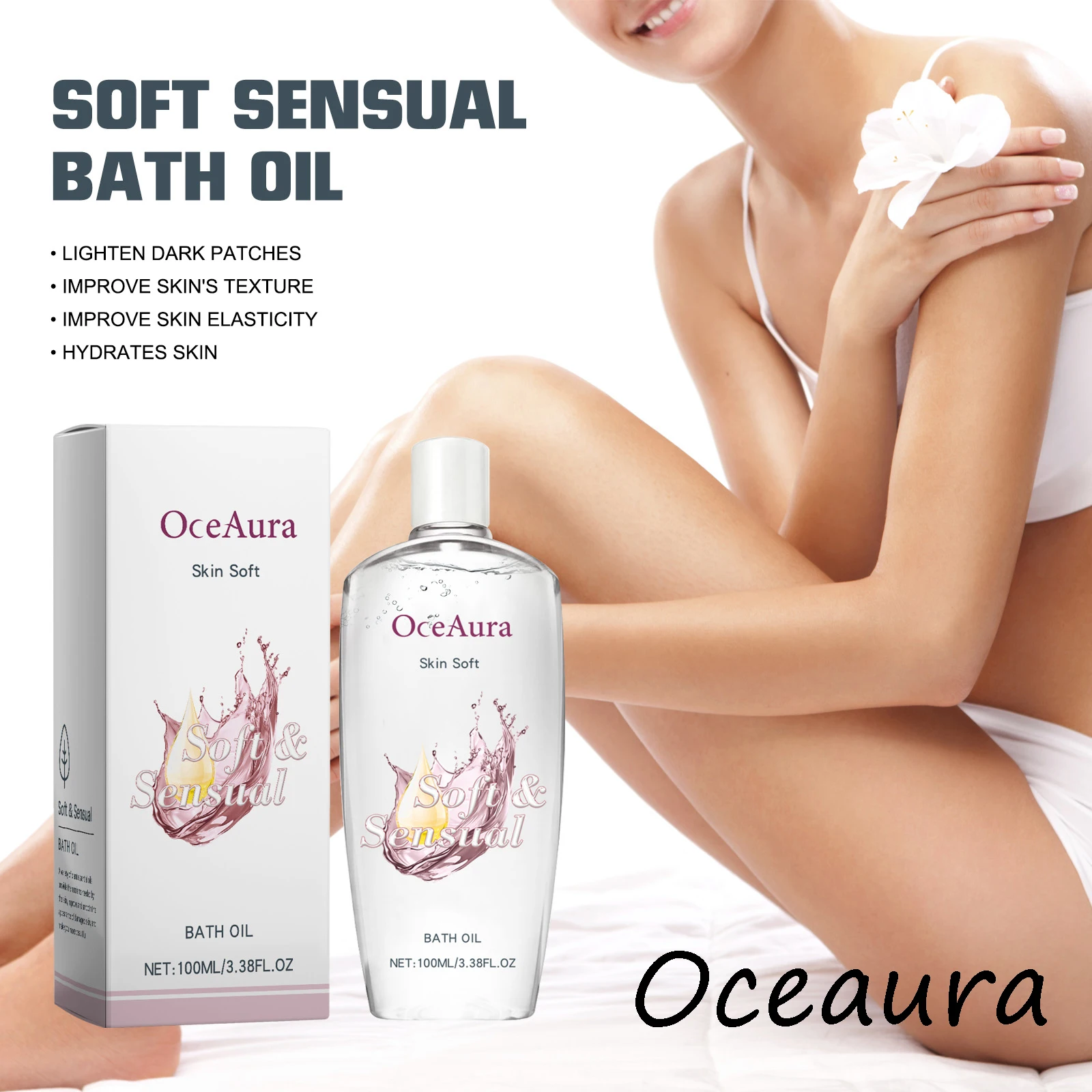 

Увлажняющее масло для тела Oceaura, ежедневное питательное средство для кожи, повышение эластичности кожи, разглаживание, улучшение текстуры кожи, смягчающее масло для кожи