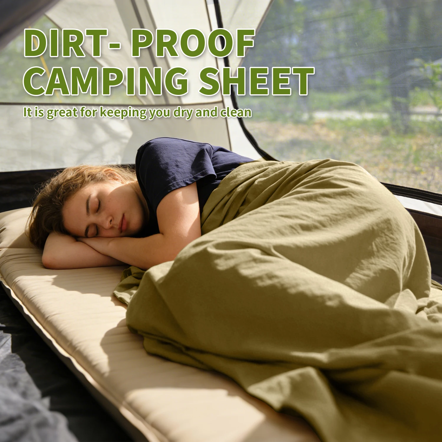 MAPLEAF Sleeping Bag Liner Camping Sheet Lightweight Portable Summer Sleeping Bags Outdoor Travel Hiking Camping Sleeping Bag
