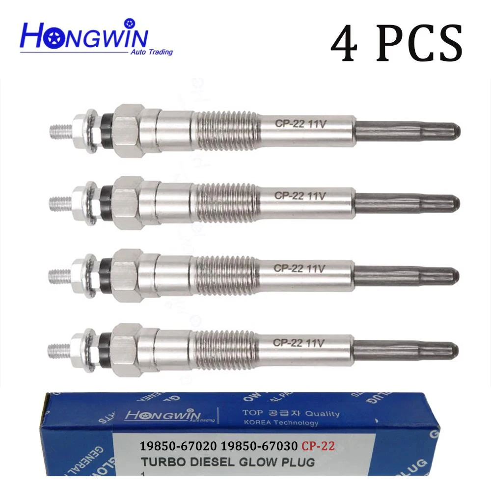 4/8/12PCS Turbo Diesel Heater Glow Plugs For Toyota 4Runner Camry Lite Noah Hiace 1KZ-TE 3.0 96-12 19850-67030 19850-67020 CP-22