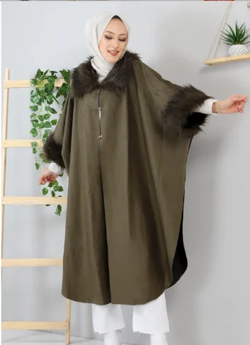 Suede Long Panço 2023 Oversized women's Cape Kaftan 2022 ZANZEA casual coat Cape sleeveless split ponchos solid windbreaker Kadi