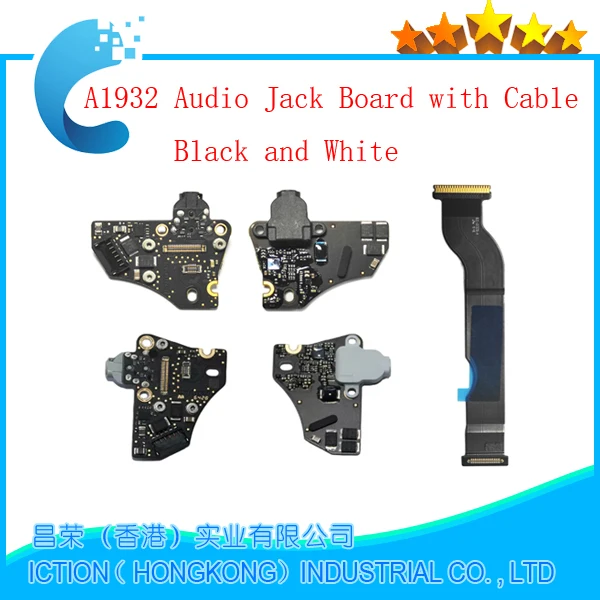 Laptop New A1932 Headphone Audio Jack Board With Flex Cable for MacBook Air Retina 13