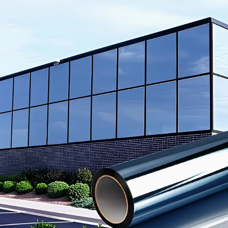 Sunscreen Sunshade Privacy Protection Household Window Insulation Glass Film Single-Sided Anti Peeping Decorative Window Film