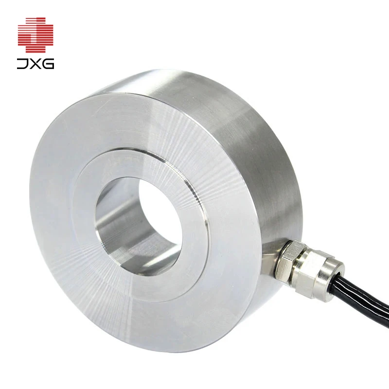 Low Profile Donut Ring Load Cell, 500KG to 5T & 20KN Flat Compression Force Sensor for Machinery Weight Scales